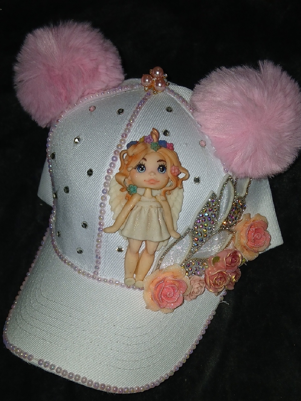 Unicorn Fairy Pom-Pom Kids Cap